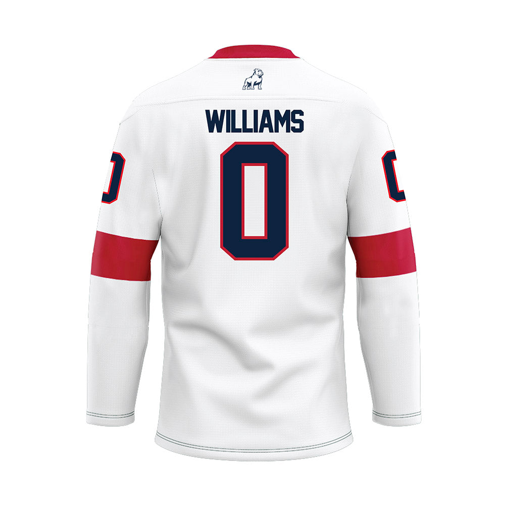 Samford - NCAA Football : Greg Williams - White Hockey Jersey-1