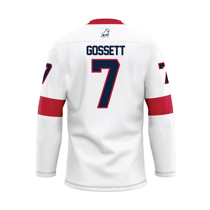 Samford - NCAA Men's Basketball : JD Gossett - White Hockey Jersey-1