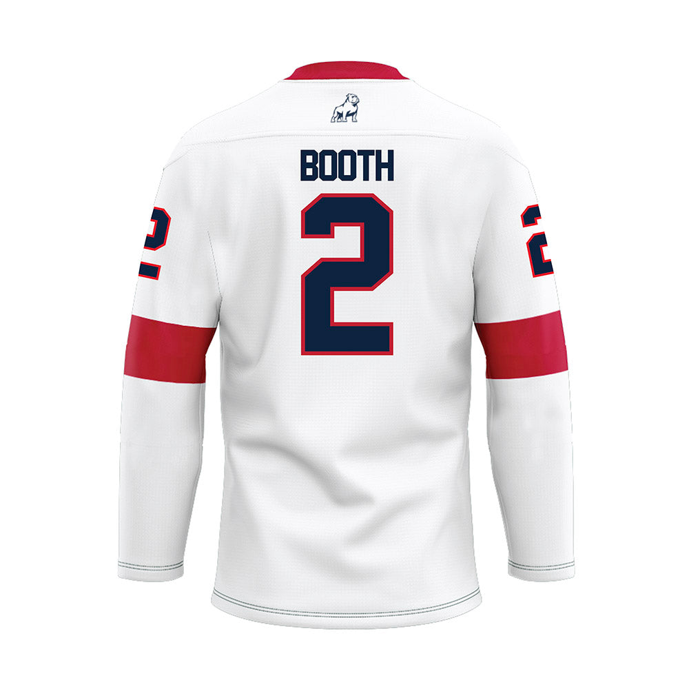 Samford - NCAA Men's Basketball : Jadin Booth - White Hockey Jersey-1