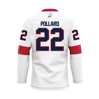 Samford - NCAA Men's Basketball : Jaxon Pollard - White Hockey Jersey-1