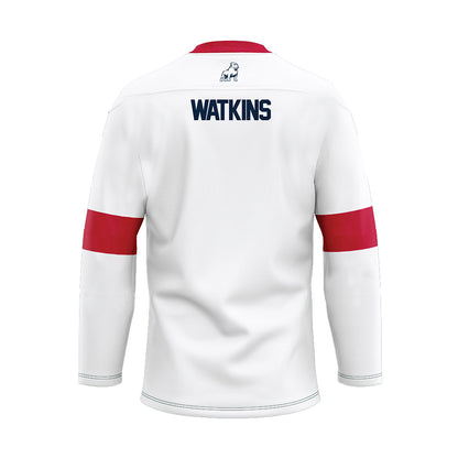 Samford - NCAA Men's Track & Field : Ty Watkins - White Hockey Jersey-1