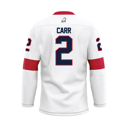Samford - NCAA Baseball : Cade Carr - White Hockey Jersey-1
