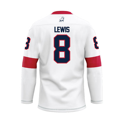 Samford - NCAA Football : Kyree Lewis - White Hockey Jersey-1