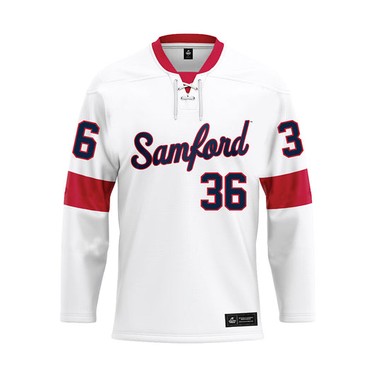 Samford - NCAA Football : Ty Ippolito - White Hockey Jersey-0