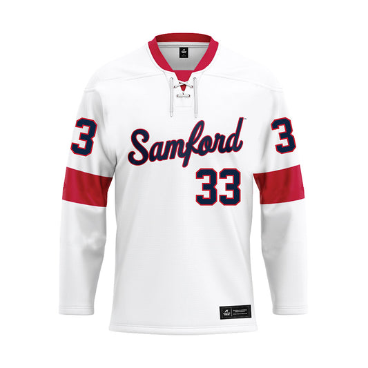 Samford - NCAA Softball : Kayden Harrison - White Hockey Jersey-0