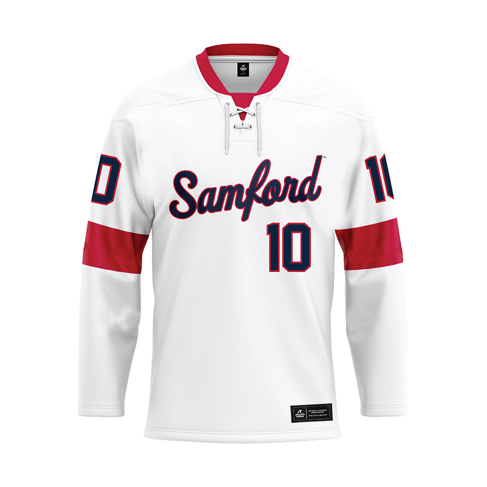 Samford - NCAA Women's Volleyball : Ali Ohlinger - White Hockey Jersey-0