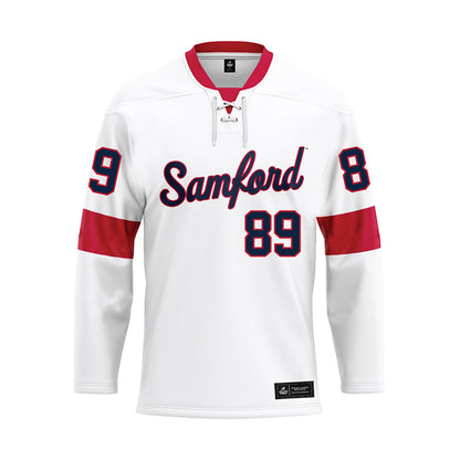 Samford - NCAA Football : Landon Beck - White Hockey Jersey-0