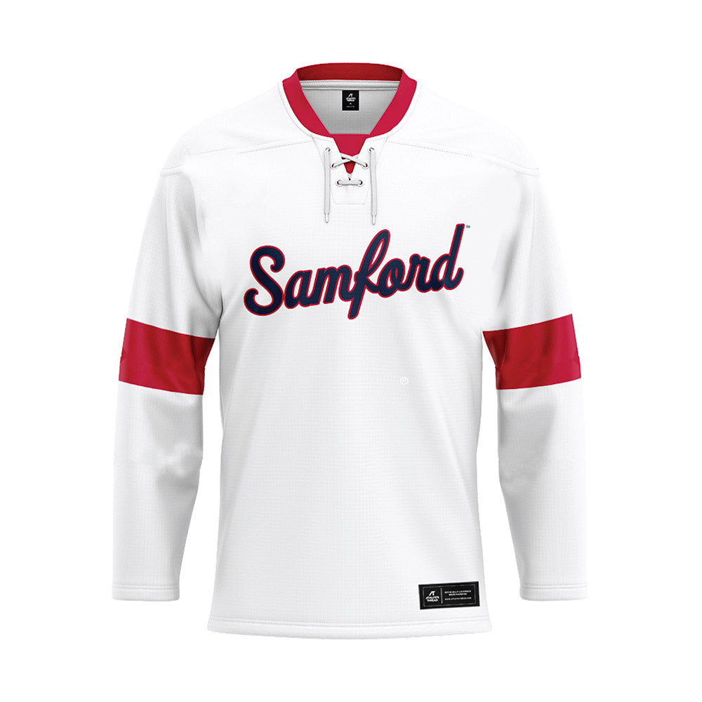 Samford - NCAA Cheerleading : Campbell Easterling - White Hockey Jersey-0