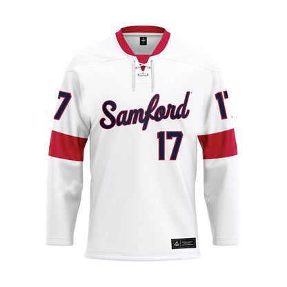 Samford - NCAA Football : Maddox Waller - White Hockey Jersey-0