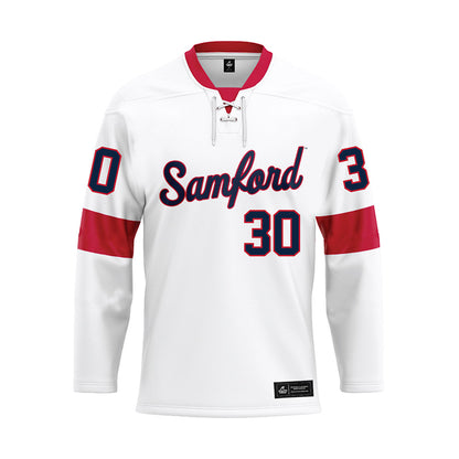 Samford - NCAA Softball : Ella Nelson - White Hockey Jersey-0