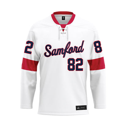 Samford - NCAA Football : Cayden Aukerman - White Hockey Jersey-0