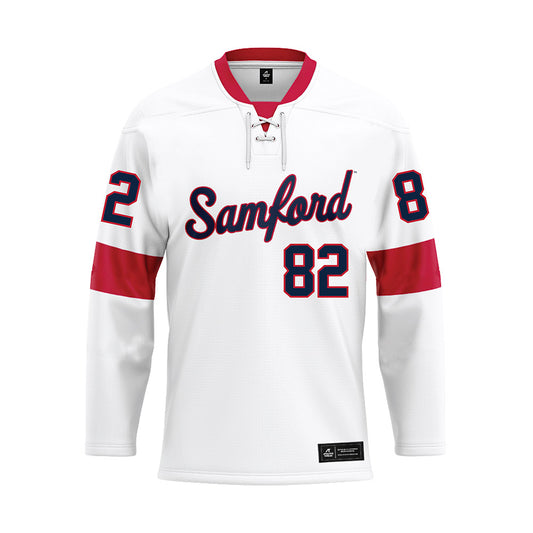 Samford - NCAA Football : Cayden Aukerman - White Hockey Jersey-0