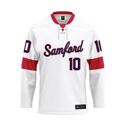 Samford - NCAA Men's Basketball : Kam Martin - White Hockey Jersey-0