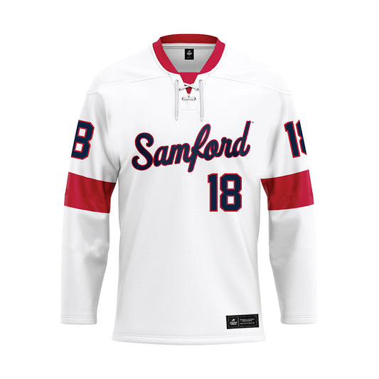Samford - NCAA Women's Volleyball : Maggie Kalisz - White Hockey Jersey-0