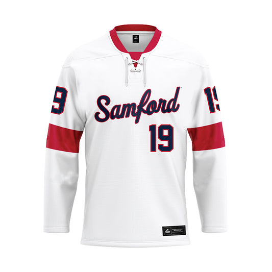 Samford - NCAA Women's Soccer : bekah allen - White Hockey Jersey-0