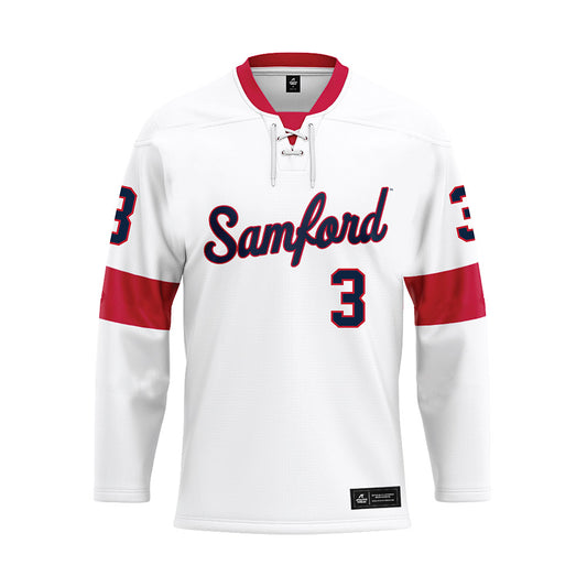Samford - NCAA Baseball : Gus Gandy - White Hockey Jersey-0