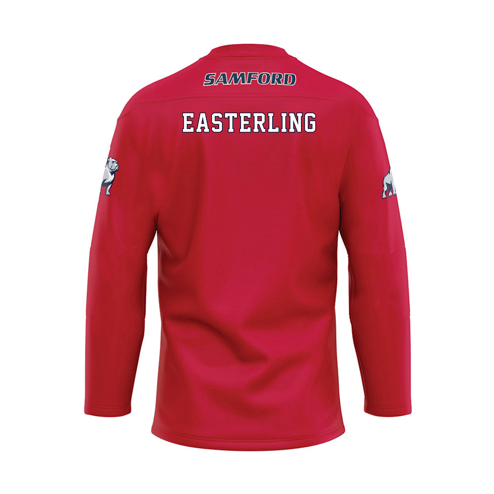 Samford - NCAA Cheerleading : Campbell Easterling - Red Hockey Jersey-1