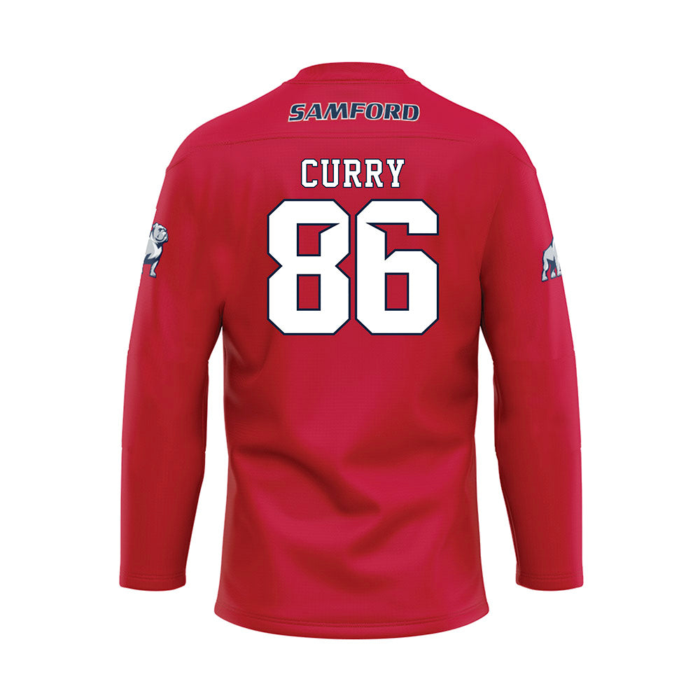 Samford - NCAA Football : Keyshawn Curry - Red Hockey Jersey-1