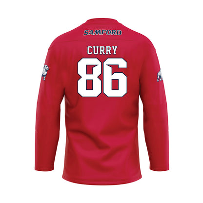 Samford - NCAA Football : Keyshawn Curry - Red Hockey Jersey-1