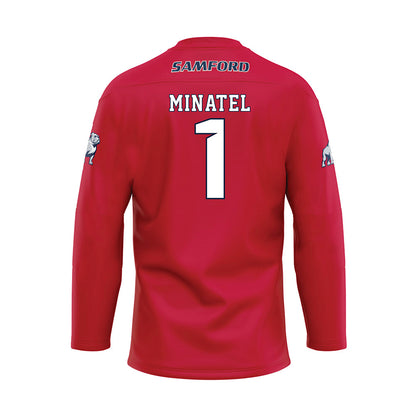 Samford - NCAA Women's Volleyball : Carly Minatel - Red Hockey Jersey-1