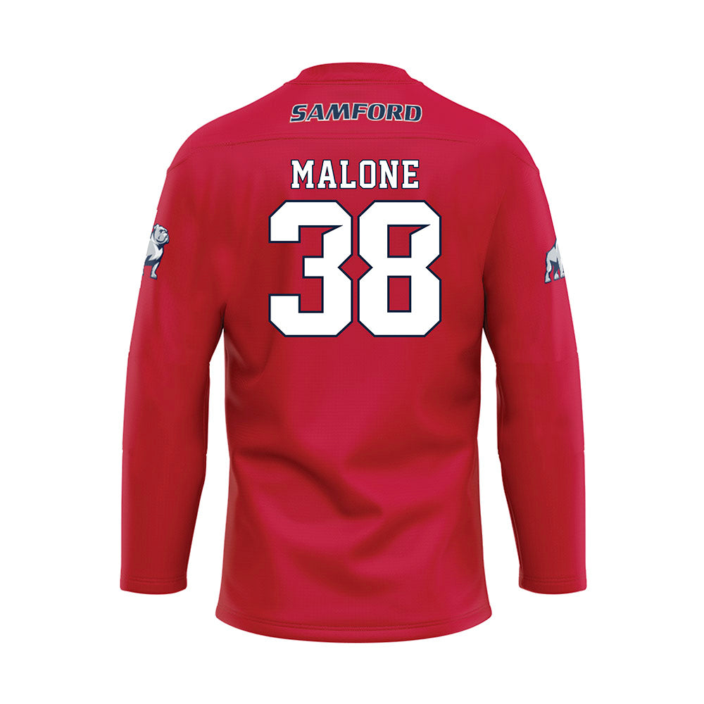 Samford - NCAA Baseball : John Malone - Maroon Fashion Jersey