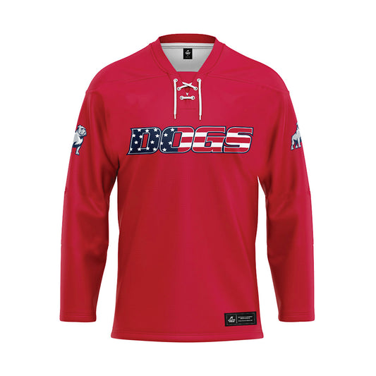 Samford - NCAA Men's Track & Field : Ty Watkins - Red Hockey Jersey-0