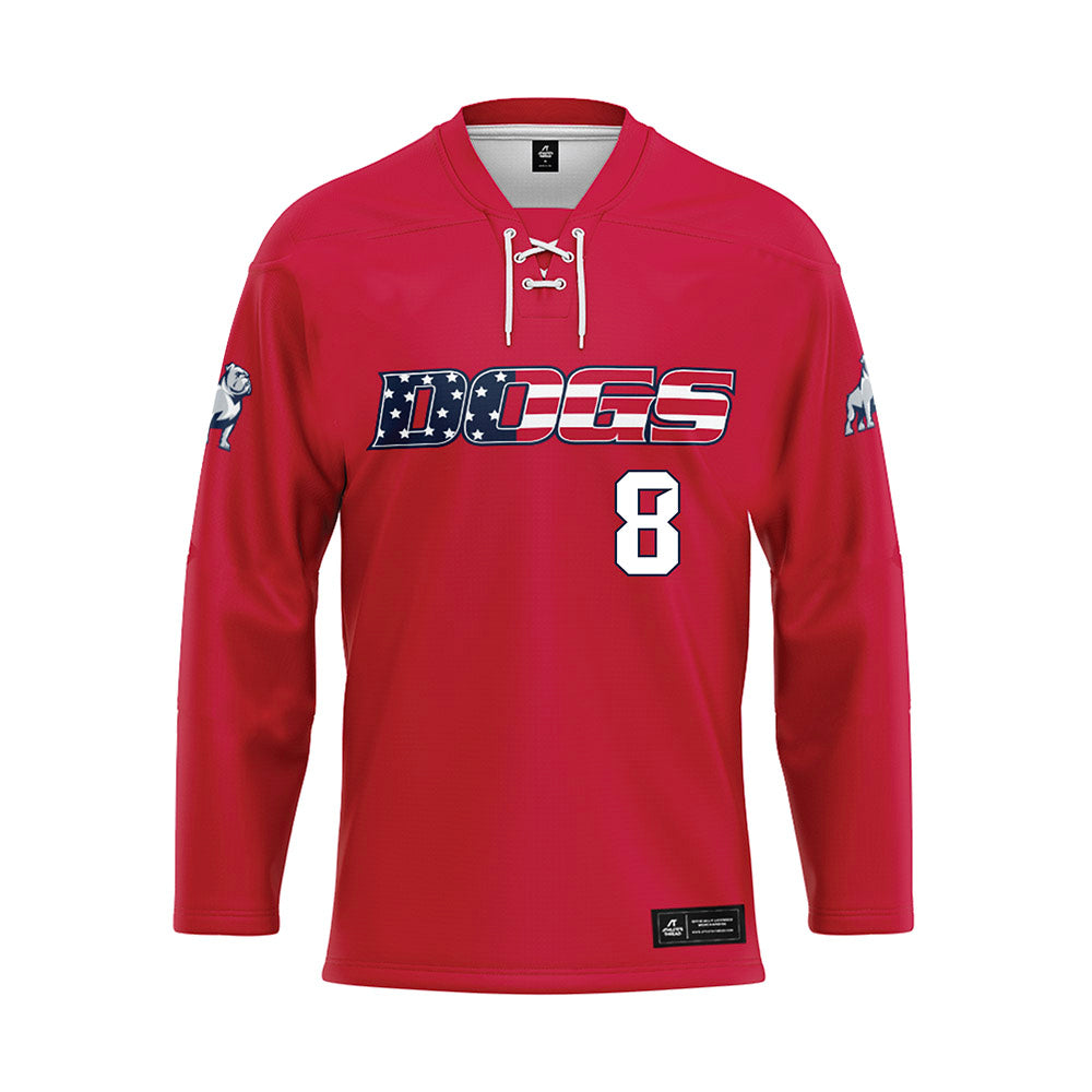 Samford - NCAA Baseball : Ryan Vermillion - Red Hockey Jersey-0