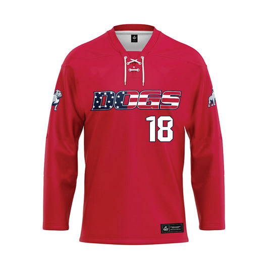 Samford - NCAA Women's Volleyball : Maggie Kalisz - Red Hockey Jersey-0