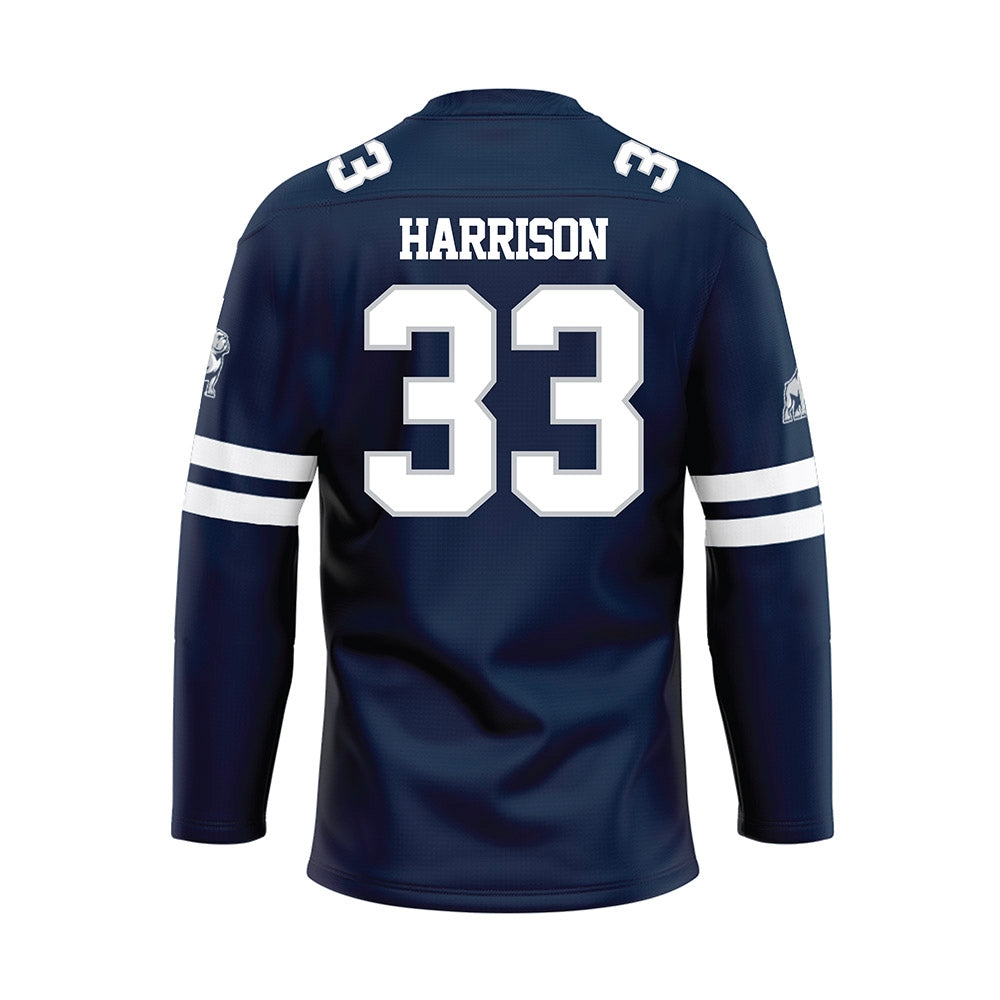 Samford - NCAA Softball : Kayden Harrison - Blue Hockey Jersey-1