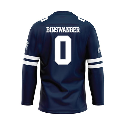 Samford - NCAA Women's Basketball : Paisley Binswanger - Blue Hockey Jersey-1