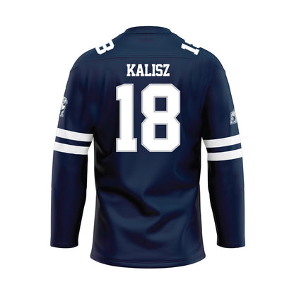 Samford - NCAA Women's Volleyball : Maggie Kalisz - Blue Hockey Jersey-1