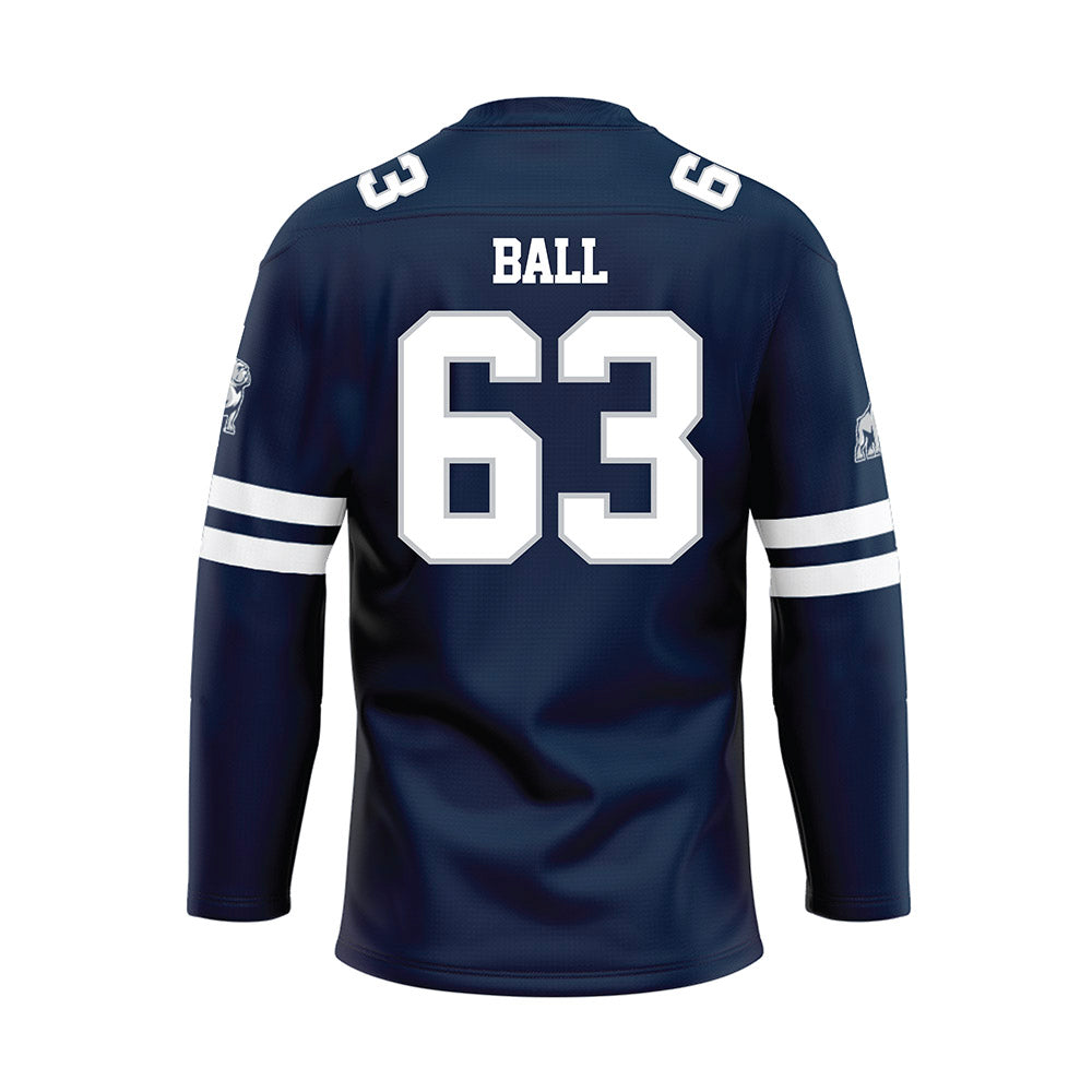 Samford - NCAA Football : Beau Ball - Blue Hockey Jersey-1