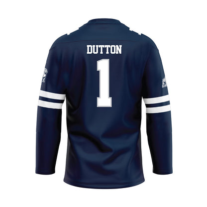 Samford - NCAA Baseball : Pierce Dutton - Blue Hockey Jersey-1