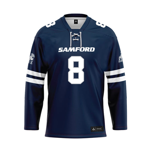Samford - NCAA Baseball : Ryan Vermillion - Blue Hockey Jersey-0