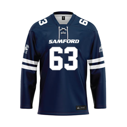 Samford - NCAA Football : Beau Ball - Blue Hockey Jersey-0