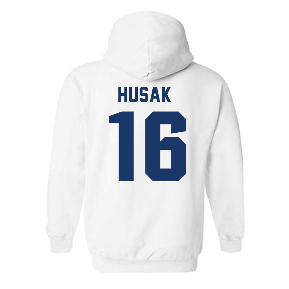 Drake - NCAA Softball : Ava Husak - Classic Shersey Hooded Sweatshirt-1