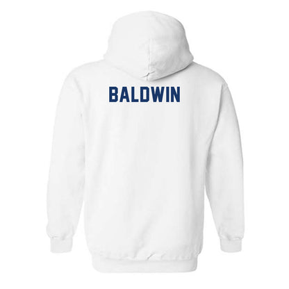 Drake - NCAA Men's Track & Field : Xavier Baldwin - Classic Shersey Hooded Sweatshirt-1