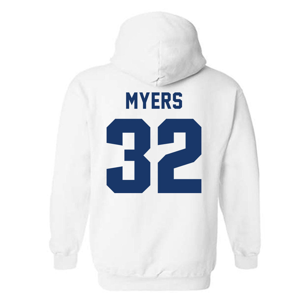 Drake - NCAA Women's Basketball : Allie Myers - Classic Shersey Hooded Sweatshirt-1