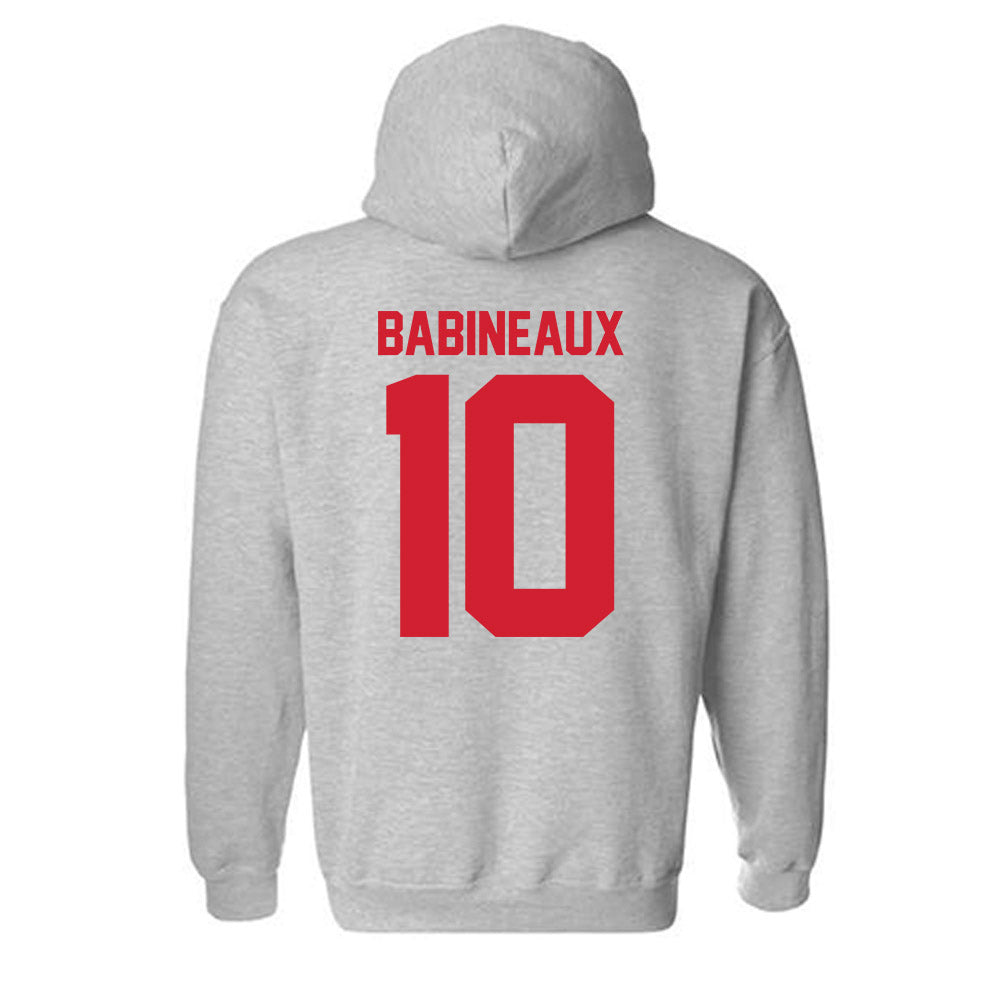 Louisiana - NCAA Football : Russell Babineaux - Classic Shersey Hooded Sweatshirt-1