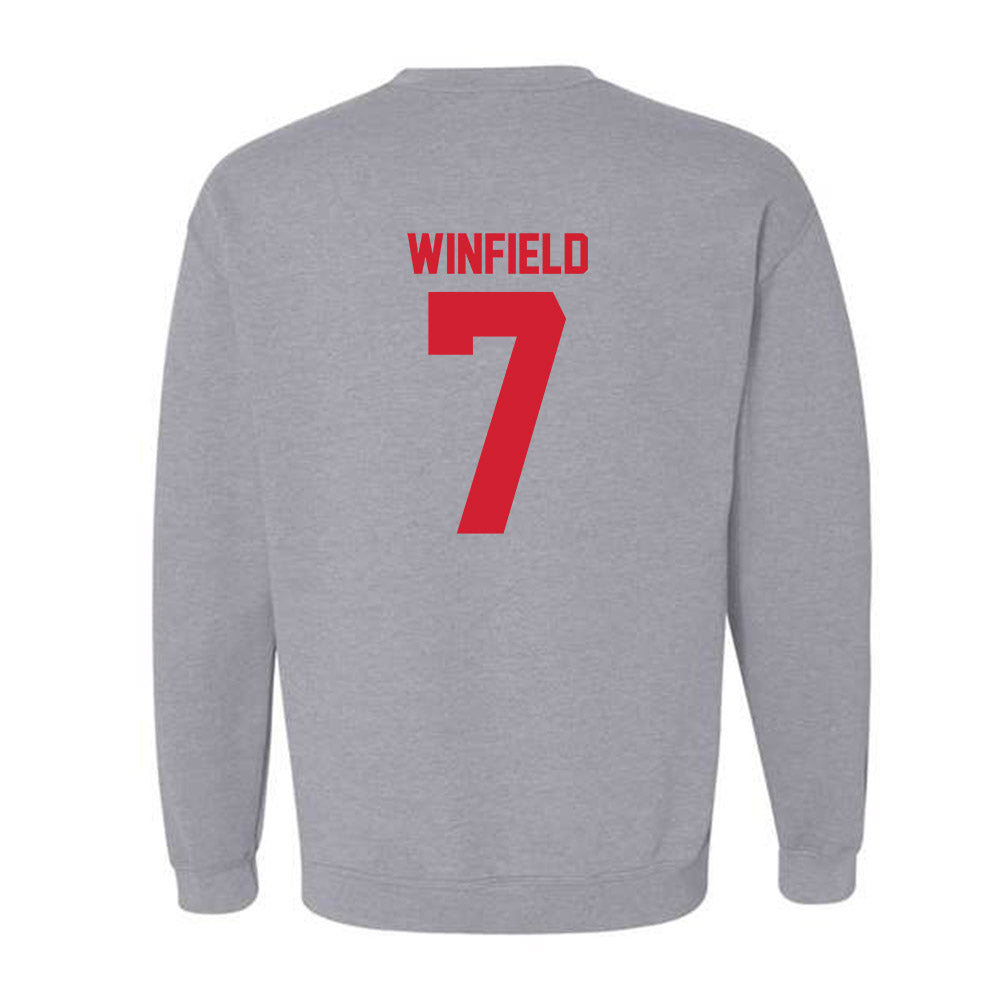 Louisiana - NCAA Football : Lunch Winfield - Classic Shersey Crewneck Sweatshirt-1