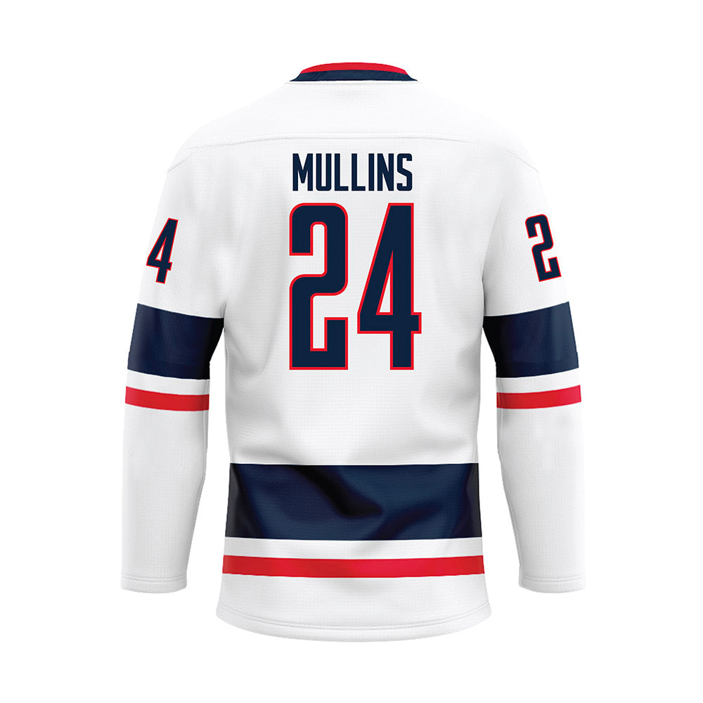UConn - NCAA Men's Basketball : Braylon Mullins - White Hockey Jersey-1