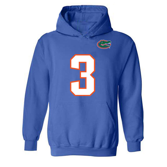 Florida - NCAA Football : Bailey Stockton - Replica Shersey Hooded Sweatshirt-0