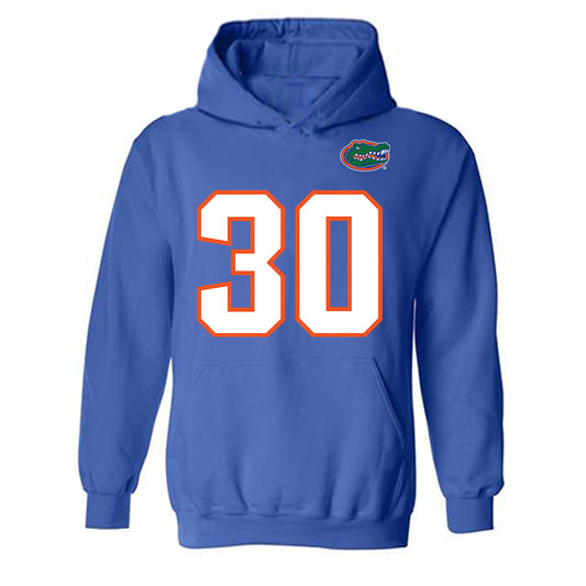 Florida - NCAA Football : Dylan Purter - Replica Shersey Hooded Sweatshirt-0