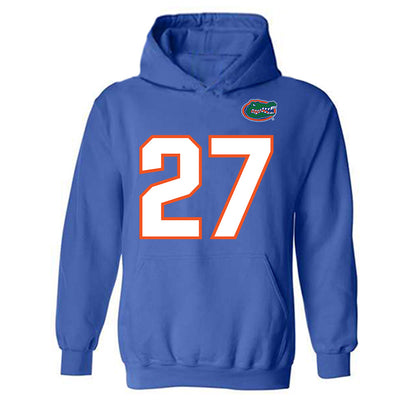 Florida - NCAA Football : Dijon Johnson - Replica Shersey Hooded Sweatshirt-0