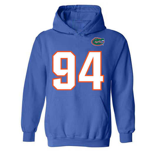 Florida - NCAA Football : Kendall Guervil - Replica Shersey Hooded Sweatshirt-0