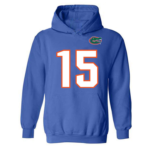 Florida - NCAA Football : Luke Harpring - Replica Shersey Hooded Sweatshirt-0