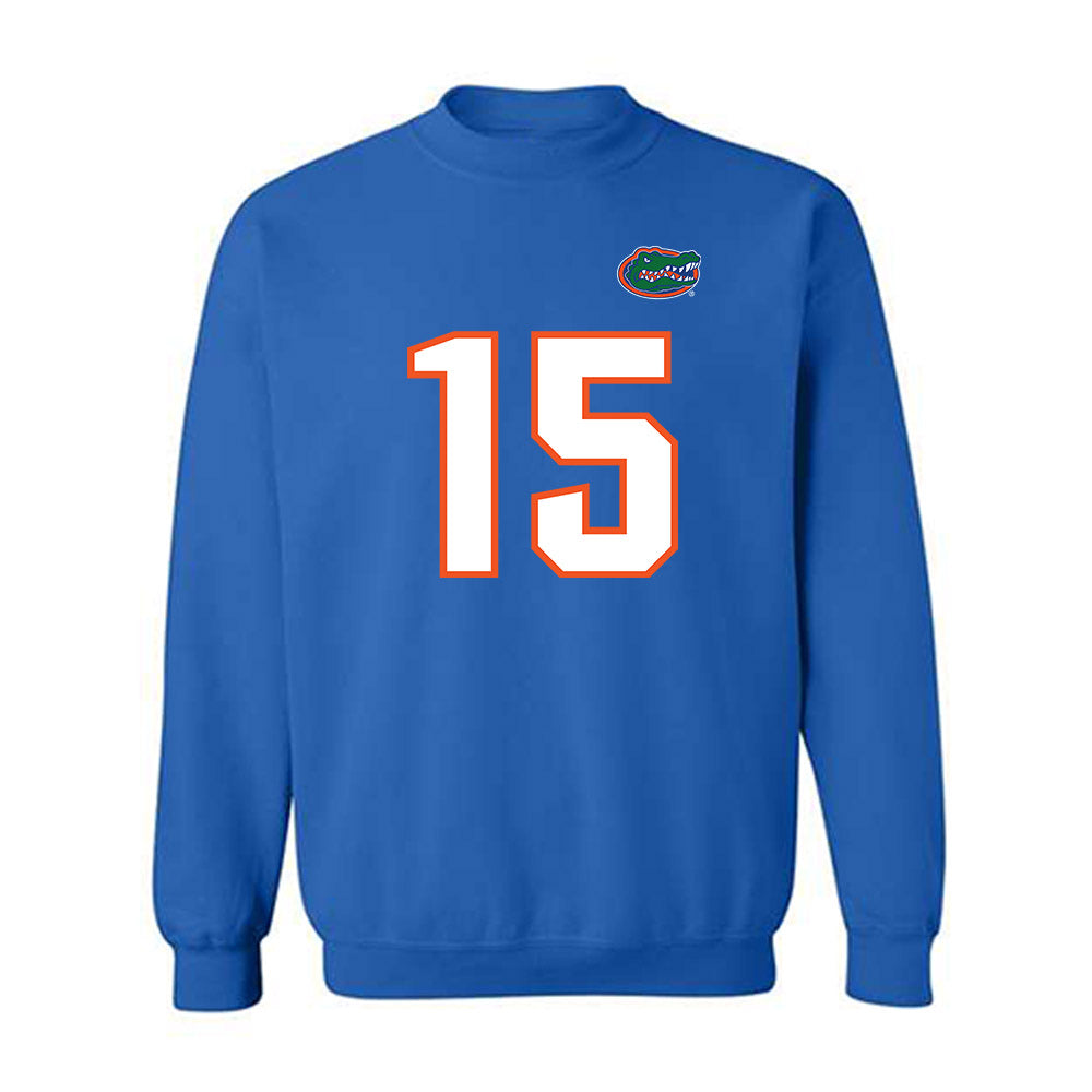 Florida - NCAA Football : Luke Harpring - Replica Shersey Crewneck Sweatshirt-0