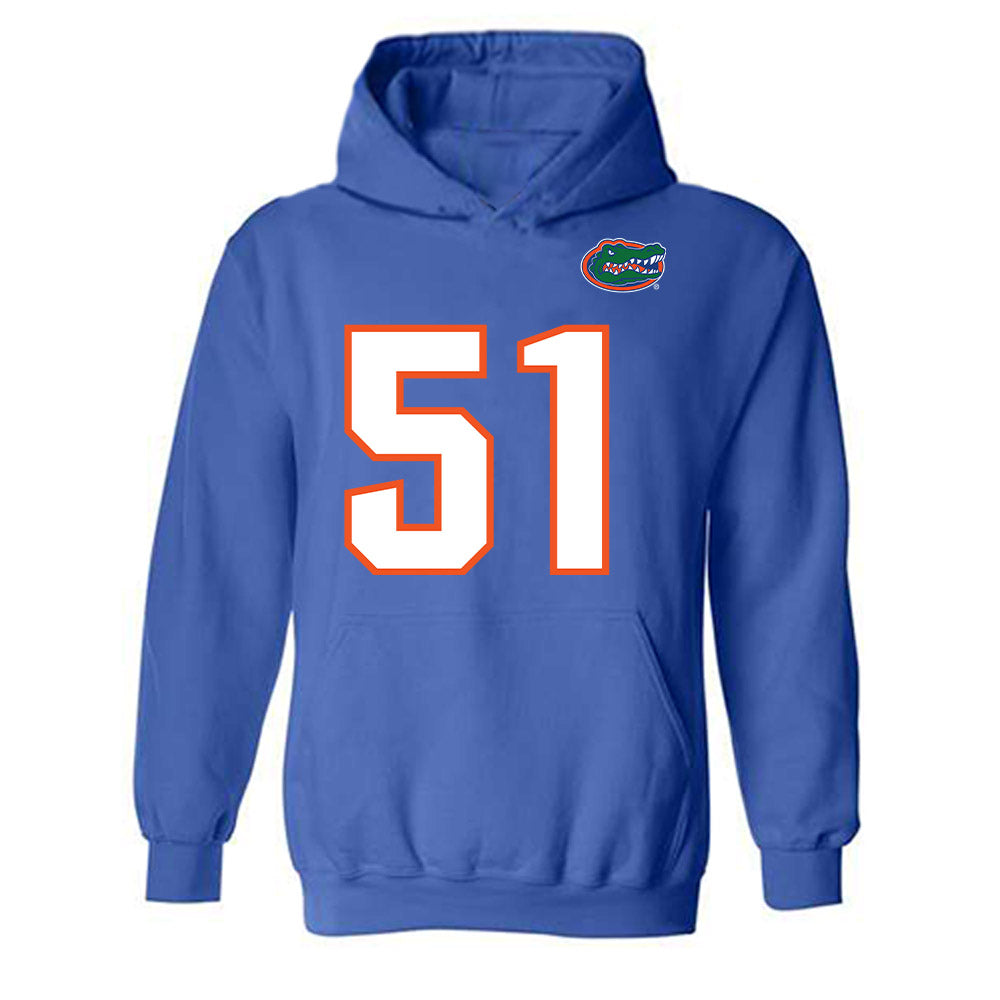 Florida - NCAA Football : Tyler Chukuyem - Replica Shersey Hooded Sweatshirt-0