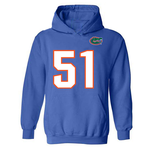 Florida - NCAA Football : Tyler Chukuyem - Replica Shersey Hooded Sweatshirt-0