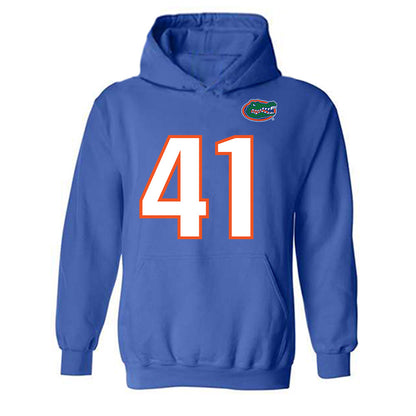Florida - NCAA Football : Liam Padron - Replica Shersey Hooded Sweatshirt-0